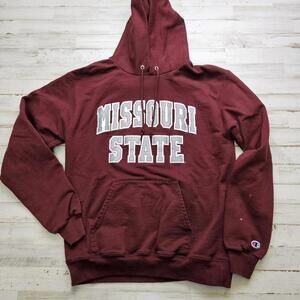 Champion Missouri State Bears Hoodie Stitched Pullover Sweatshirt MED *flaw*